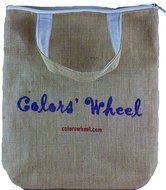 Diwali Rangoli Floor Art Stencil Kit with Two 12&quot; stencils and Three colors with dispensers in a Jute Bag N6