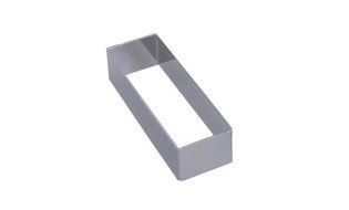 DeBuyer Stainless Steel Rectangular Pastry Ring (1 Each) (6-5/16&quot; x 1-3/8&quot; x 1&quot; High) N4