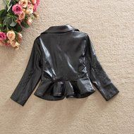 Coat ,BeautyVan Child Kid Baby Fashion Infant Leather Jacket Zipper Hooded Coats Outwear Coat (18M, Black) N7