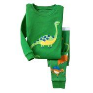 Sleepwear ,BeautyVan Baby Boy Girl Dinosaur Pj's Clothes Pyjamas Set Kid Nightwear Homewear (3T, green) N8