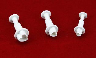 Great Chance 4Pcs/Set Mini Oval Shape Fondant Cake Cookie Plunger Cutter Sugarcraft Decorating Tool N6