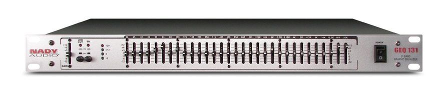 Nady GEQ-131 (1U) 1-Channel 31-Band Graphic Equalizer