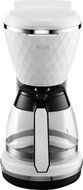 Delonghi Brillante ICMJ210.W Faceted 10-Cup Filter Coffee Maker, White
