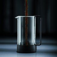 Bodum 1548-01 Brazil Cafeti&egrave;re &agrave; Piston 8 Tasses 1 L Noir N4