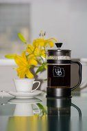 French Press Coffee Maker - Heat Resistant Glass &amp; Stainless Steel of 1 Liter or 8 Cups of the Most Tasting Coffee!