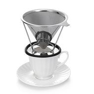Solefun Pour Over Coffee Filter Cone Coffee Dripper Paperless, Permanent Stainless Steel Ultra Fine Micro Mesh... N2