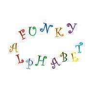 FMM Upper and Lower Case Funky Alphabet &amp; Number Tappit Cutters Set N2
