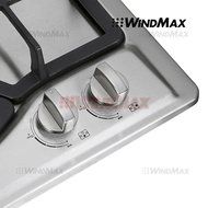 Ships From CA, USA 23" Elegant Curve Stainless Steel 4 Burners Stove NG/LPG Gas Hob Cooktop Cooker