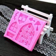 Generic Silicone Sugarcraft Fondant Fairy House Door Mould Mold Cake Decorating N6