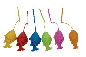 Blisslii Silicone Tea Infusers, Fish theme - Set of 6 N4