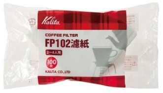 Kalita Paper Coffee Filter FP102[2-4persons] White 100sheets[Japan Import]