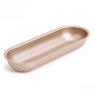 2 PCs Nonstick Home Baking Oval Metal Hotdog Mold Pan 7 Inch N3