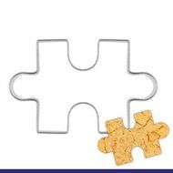 Anyana Jigsaw Stainless Steel Cookie Cutter Cake Mould Tool Kitchen Tool Sugar Paste Baking Mould Cookie Pastry
