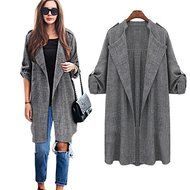 Windbreaker,Morecome Womens Trench Coat Long Cloak Jackets Overcoat Cardigan