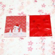 100pcs/lot Lovely Christmas Snowman Cookie Bag Ziplock N6