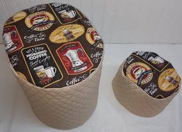 Quilted Morning Coffee Themed Keurig Coffee Brewing Systems Cover (B40/B45/K45, B60/K65, B145/K145, Red) N9