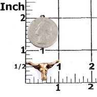 Miniature Steer Skull Silicone Mold Food Safe Mold Craft Jewelry Mold. Perfect size to make western jewelry earrings. N4