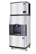 Manitowoc IY-0606W-SPA-310 700 Lb Water-Cooled Half Cube Ice Machine w/ SPA-310 Hotel Dispenser