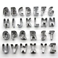 Aocor 26Pcs Mini Shaped Size Stainless Steel A-Z Alphabet Letters Biscuit Cookies Fondant Cutters Molds Backing... N5
