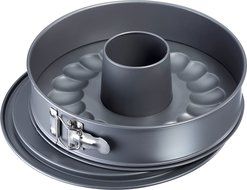Westmark 33672260 Nonstick Springform Pan Set with Leak Proof 2 Bases, 10&quot;, Gray