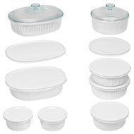 French White 18-Piece Bakeware Set by CorningWare