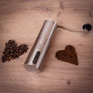 Mill Eco - Manual Coffee Grinder - Best Burr bean Grinder - Stainless Steel Adjustable, Portable, Hand grinder... N8