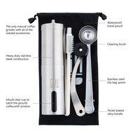 Mill Eco - Manual Coffee Grinder - Best Burr bean Grinder - Stainless Steel Adjustable, Portable, Hand grinder... N9