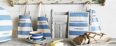 T&amp;G Cornishware Blue and White Striped Tea Cosy Cozie 7CNH04 N2