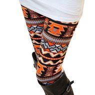 PHOTNO Fashion Women Lady Elasticity Skinny Tribal Printed Stretchy Pants Leggings N6