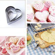 SORCO 12pcs Stainless Steel Biscuit Cookie Cake Egg Pastry Fondant Mold Mould Cutter N2