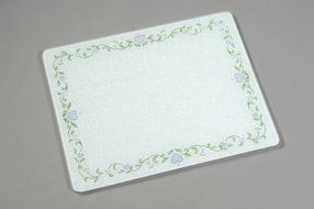20 X 16 Corelle Country Cottage Glass Cutting Board N2