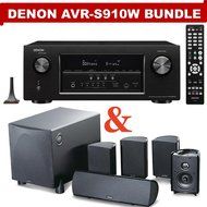 Denon AVR-S910W 7.2 Channel Full 4K Ultra HD A/V Receiver (Bluetooth &amp; Wi-Fi) NOW WITH Definitive Technology ProCinema...