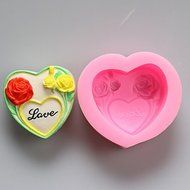 Y&amp;XL&amp;H Flowers Love Chocolate Silicone Molds,Cake Molds,Soap Molds,Decoration Tools Bakeware
