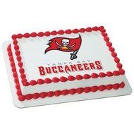 Tampa Bay Buccaneers Licensed Edible Cake Topper #4982