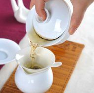 Kungfu Tea Jingdezhen Exquisite Snow White Gaiwan for the Kungfu Tea Cup N5