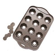 Ancdream 8 Cup Non Stick Muffin Cupcake Cake Loose Bases Baking Trays - Rectangle N6