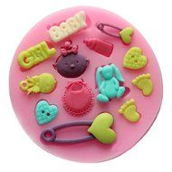Wholeport Baby Fondant and Gum Paste Silicone Resin Candy Molds Baking Molds Cake Decoration