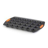 Rachael Ray Oven Lovin' Non-Stick 24-Cup Mini Muffin Pan, Orange