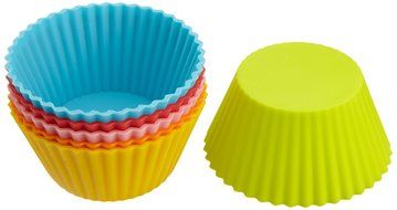 Casabella 3-Inch Standard Baking Cups, Set of 6, Assorted Colors N4