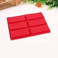 Generic Rectangle Silicone Chocolate Molds Red Color