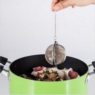 Bit Fly Stainless Steel Sphere Locking Spice Tea Ball Strainer Mesh Infuser tea strainer Filter infusor (6) N12