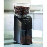100 Watts Commercial Grade Solid Conical Steel Burr Coffee Grinder, Black N3