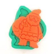 "Silicone Christmas Santa Cake Chocolate Biscuit Mold Fondant Pastry Mould Decoration Baking" shopping N3