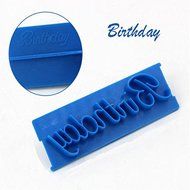 Generic 6PCS Icing Baking Tool Fondant Cutter Letter Sugarcraft Mould Happy Birthday Cake Mold
