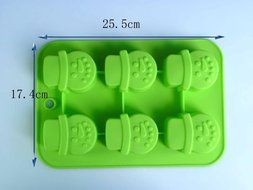 Snowman Shaped Silicone Cake Chocolate Baking Mold Tools Muffin Candy Jelly Fondant Cake Mold Baking Pan DIY N2