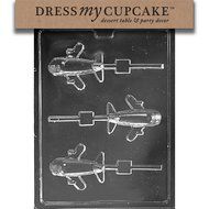 Dress My Cupcake Chocolate Candy Mold, Airplane Lollipop