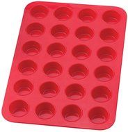 Harolds Kitchen Essentials Mini Muffin Pan - Silicone - Red