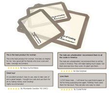 Fortis Production Heavy Duty Eco-friendly Non-stick Heat Resistant 3 Silicone Baking Mat Set N4