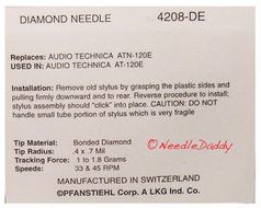 NEEDLE Audio Technica ATN120E AT120E ATN130E AT120E SIGNET TK5EA TK-5EA 208-DE N5