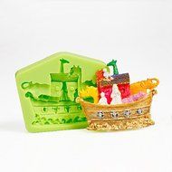 Sher Multi Animal Ship Nautical Silicone Mold for Chocolate Polymer Clay Candy Making Sugarcraft Tools Cake Decorations